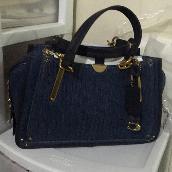 COPY - Coach quilted Demin Dreamer satchel - Picture 4 of 9